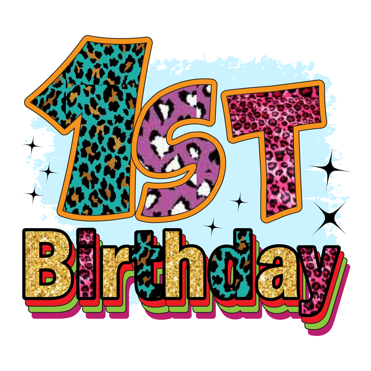 Happy  Birthday (1) Birthday  Holiday Ready To Press Dtf Transfers dtfintexas