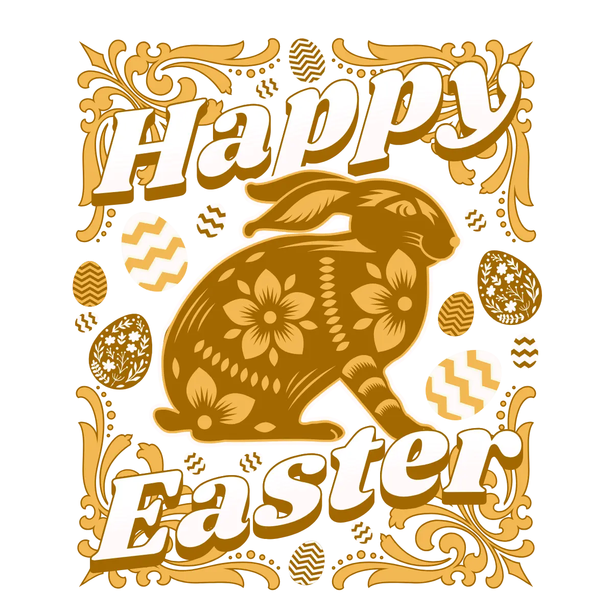 Happy Easter Easter Day Holiday Ready To Press Dtf Transfers dtfintexas