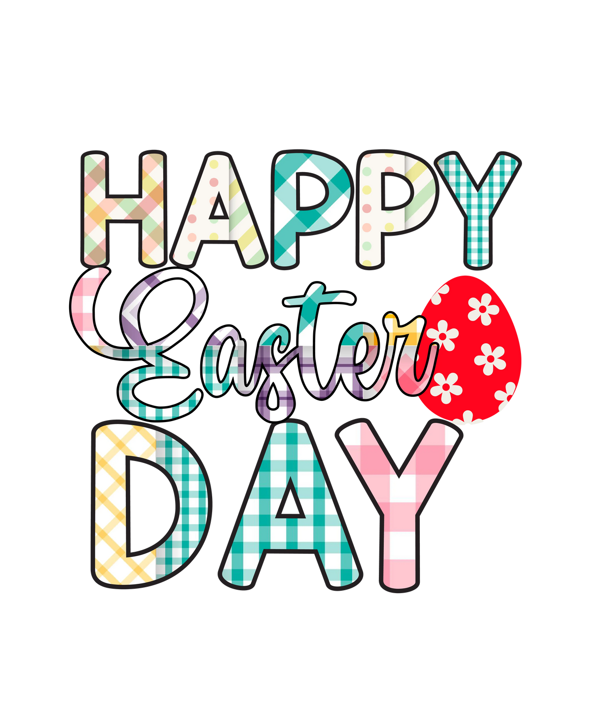 Happy Easter DAY  Easter Holiday Ready To Press Dtf Transfers dtfintexas