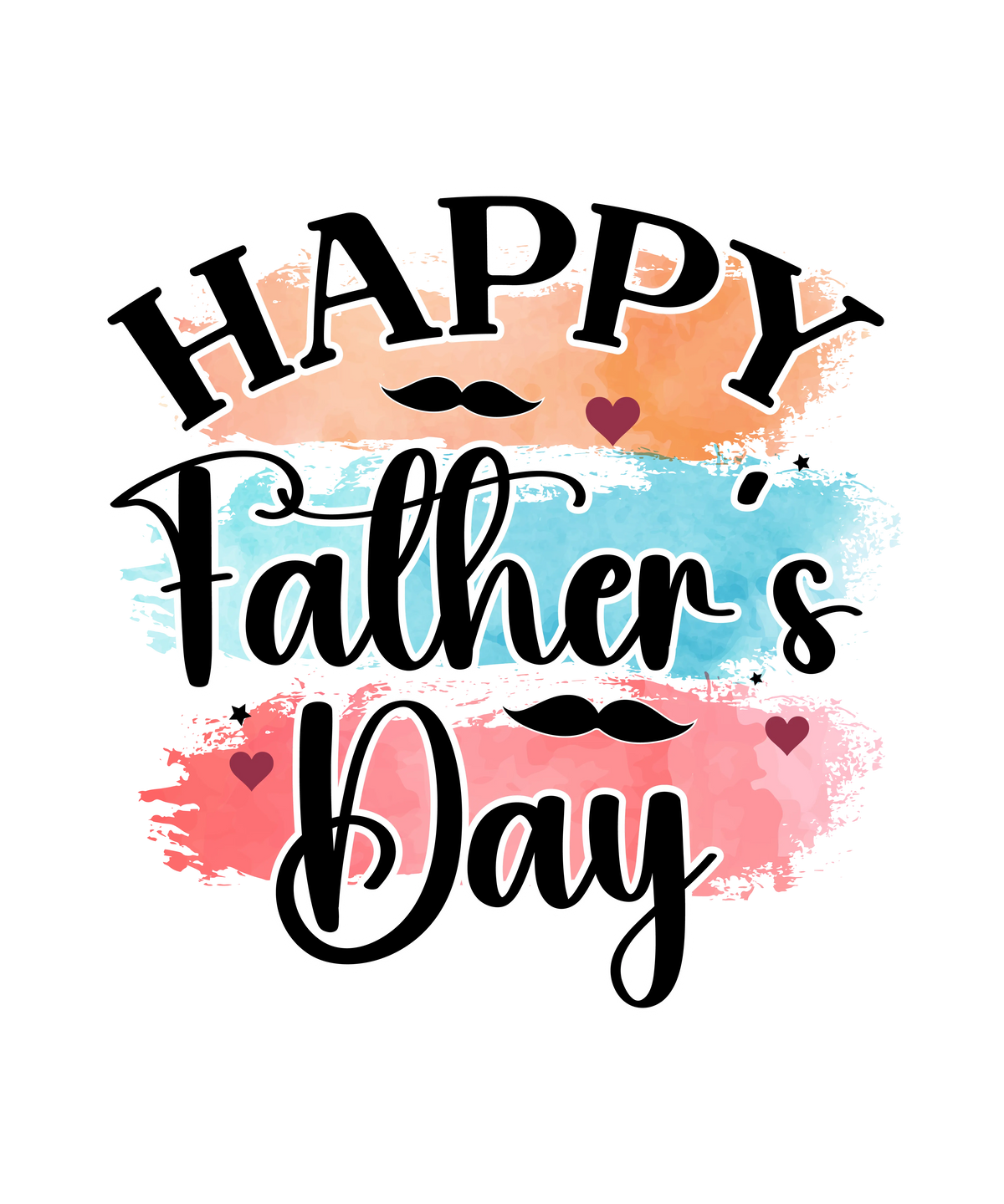 Happy Father's Day Father's Day Holiday Ready To Press Dtf Transfers dtfintexas