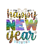 Happy New Year 1 New Year's Eve  Holiday Ready To Press Dtf Transfers dtfintexas