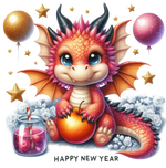 Happy New Year 6  New  Year's Eve  Holiday Ready To Press Dtf Transfers dtfintexas