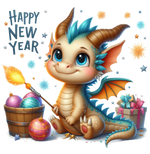 Happy New Year 7   New  Year's Eve  Holiday Ready To Press Dtf Transfers dtfintexas