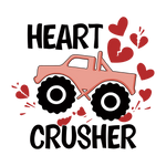 Heart Crusher   Valentine' s Day  Holiday Ready To Press Dtf Transfers dtfintexas
