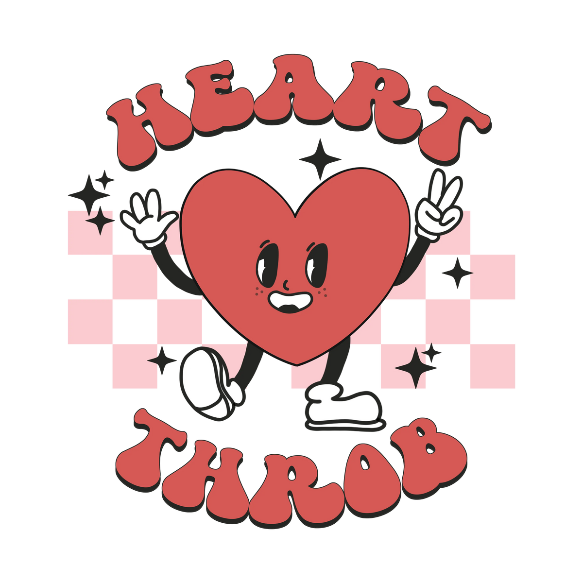 Heart Throb Valentine' s Day  Holiday Ready To Press Dtf Transfers dtfintexas
