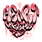 Heartbreaker Graffiti  Valentine' s Day  Holiday Ready To Press Dtf Transfers dtfintexas