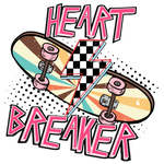 Heart breaker Skate1 Valentine' s Day  Holiday Ready To Press Dtf Transfers dtfintexas