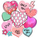 Hearts Conver Water1 (2)  Valentine' s Day  Holiday Ready To Press Dtf Transfers dtfintexas
