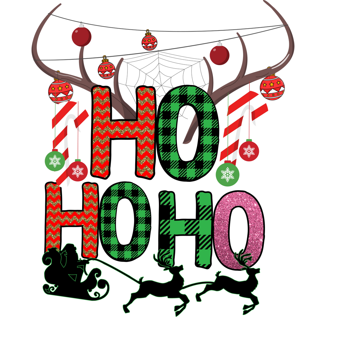 HO HO HO Year's Eve  Holiday Ready To Press Dtf Transfers dtfintexas
