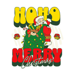 HoHo Santa Claus Merry CHRISTMAS HOLIDAYS  Ready To Press dtfintexas