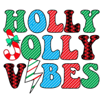 Holly Jolly Vibes Sublimation-01  Holidays  Ready To Press Dtf Transfers dtfintexas
