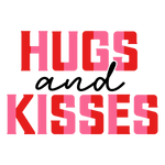 Hugs and kisses   Valentine' s Day  Holiday Ready To Press Dtf Transfers dtfintexas