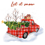 It Snow Truck Christmas Christmas Holidays  Ready To Press Dtf Transfers dtfintexas