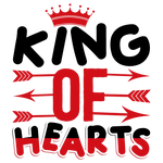 King of hearts Valentine' s Day  Holiday Ready To Press Dtf Transfers dtfintexas