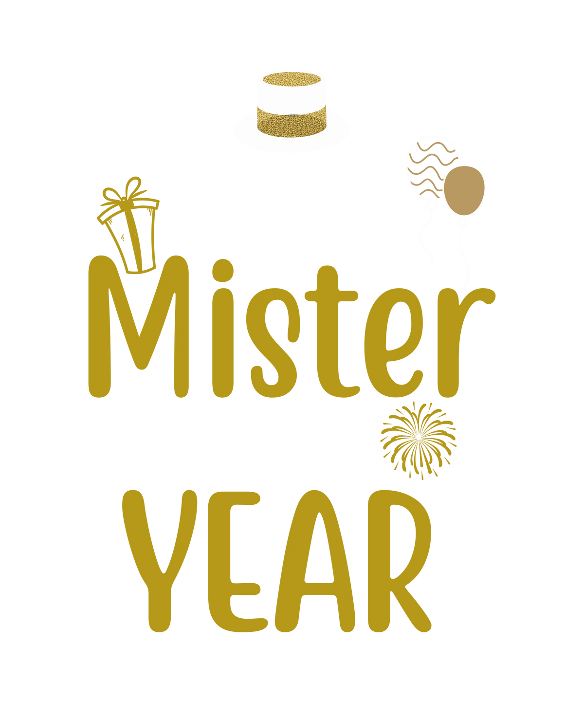 LIttle Mister New Year New Year  New  Year's Eve  Holiday Ready To Press Dtf Transfers dtfintexas