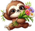 Lazy Sloth (12)   Sloths  Animals  Ready To Press  Dtf Transfers dtfintexas