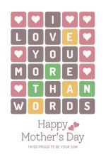 Letter Game for Mothers   Mother's Day Holiday Ready To Press Dtf Transfers dtfintexas