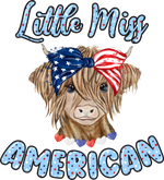 Lıttle Mıss Amerıcan PATRIOTIC  HOLIDAYS READY TO PRESS dtfintexas
