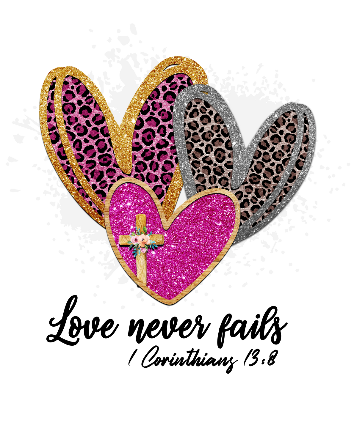 Love Never Fails  Valentine' s Day  Holiday Ready To Press Dtf Transfers dtfintexas