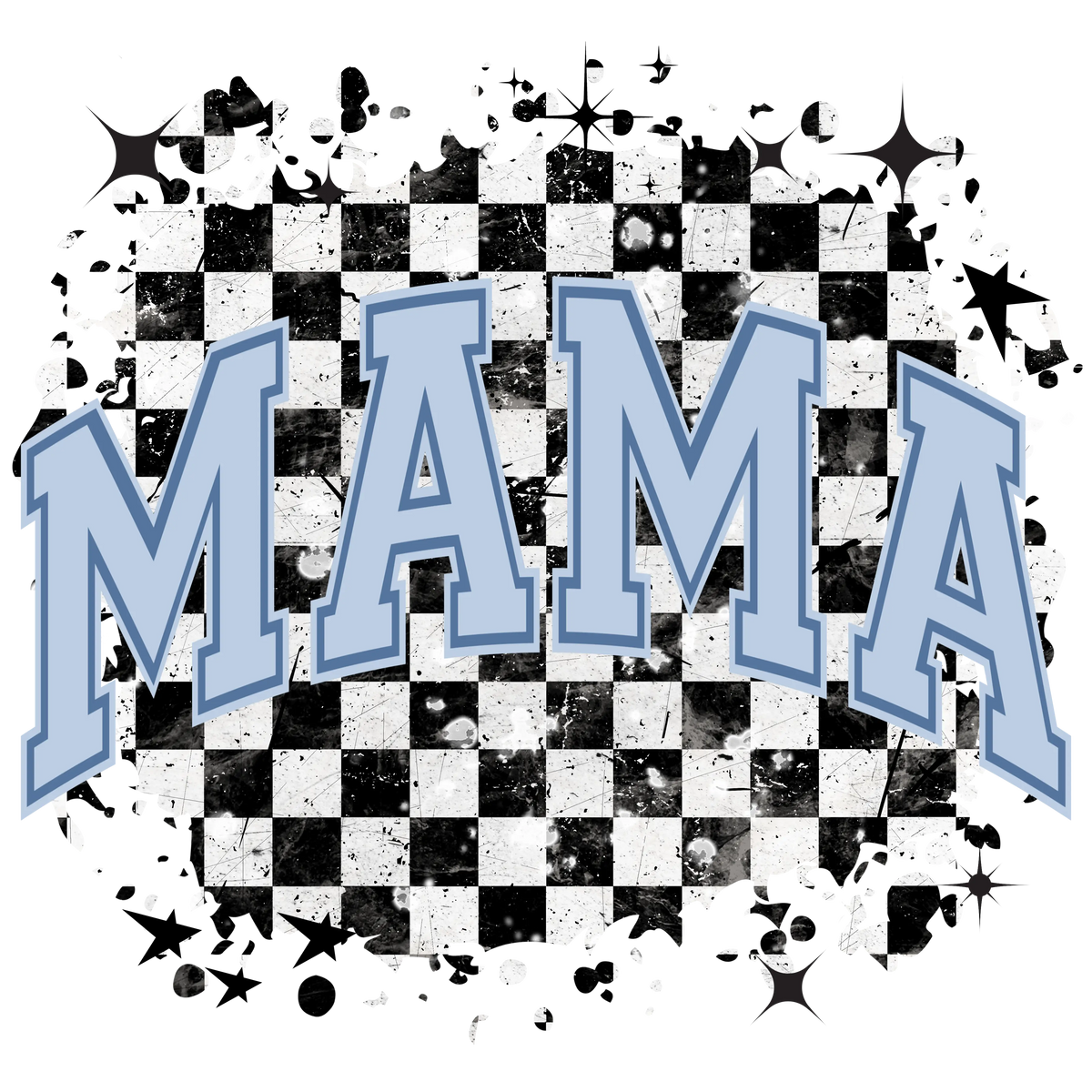 MamaCheckerGrunge Mother's Day Holiday Ready To Press Dtf Transfers dtfintexas