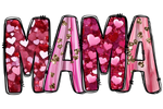 Mama Heart Glitter   Mother's Day Holiday Ready To Press Dtf Transfers dtfintexas