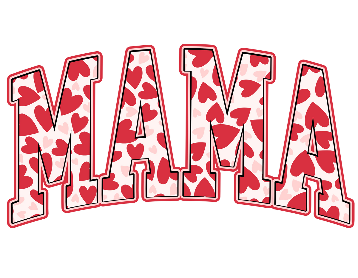 Mama Heart  Mother's Day Holiday Ready To Press Dtf Transfers dtfintexas