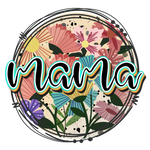 Mama Wild Floral Circle   Mother's Day Holiday Ready To Press Dtf Transfers dtfintexas