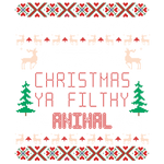 Merry Christmas Ya Filthy Animal CHRISTMAS HOLIDAYS  Ready To Press Dtf Transfers dtfintexas