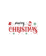 Merry Christmas 1 Christmas Holidays  Ready To Press Dtf Transfers dtfintexas