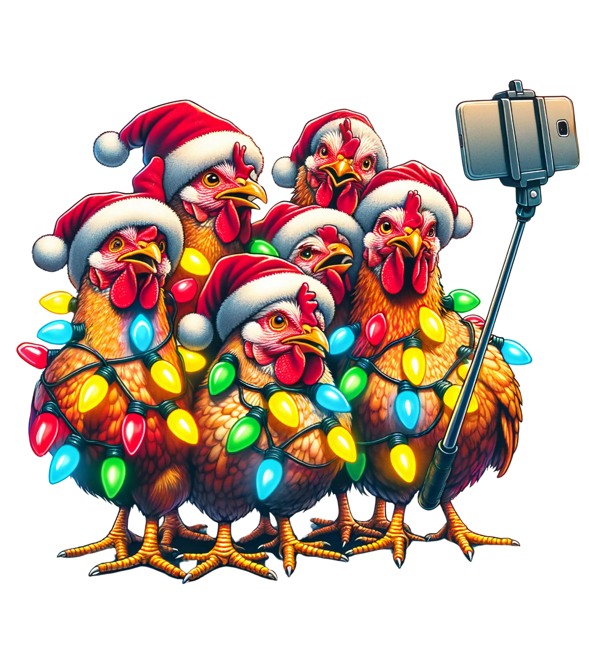 Merry Christmas Farm Animal (21)    Farm Animals  Animals  Ready To Press  Dtf Transfers dtfintexas