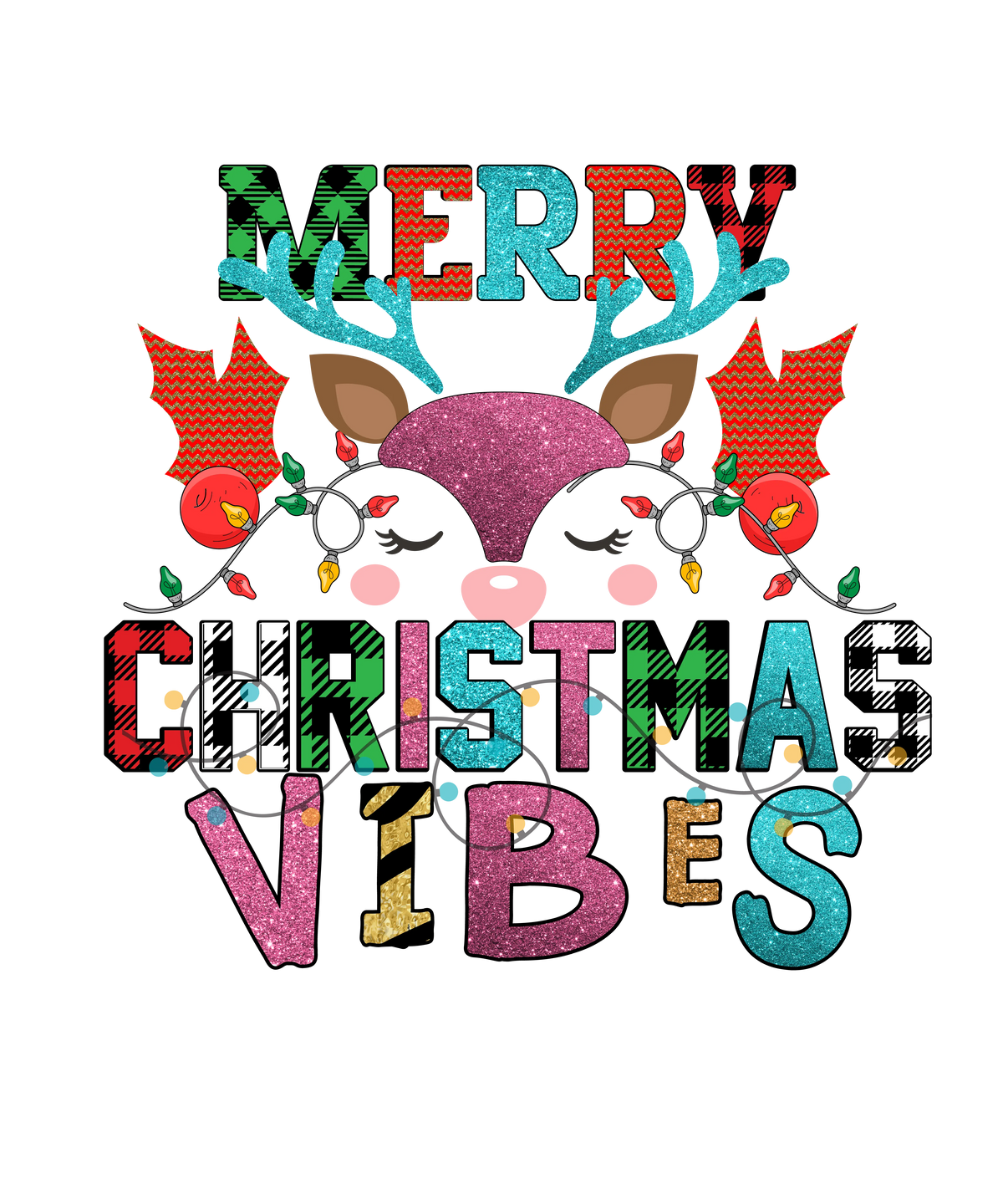 Merry Christmas Vibes New  Year's Eve  Holiday Ready To Press Dtf Transfers dtfintexas