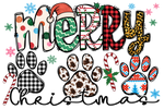MerryDogMasDoodL2 Christmas Holidays  Ready To Press Dtf Transfers dtfintexas