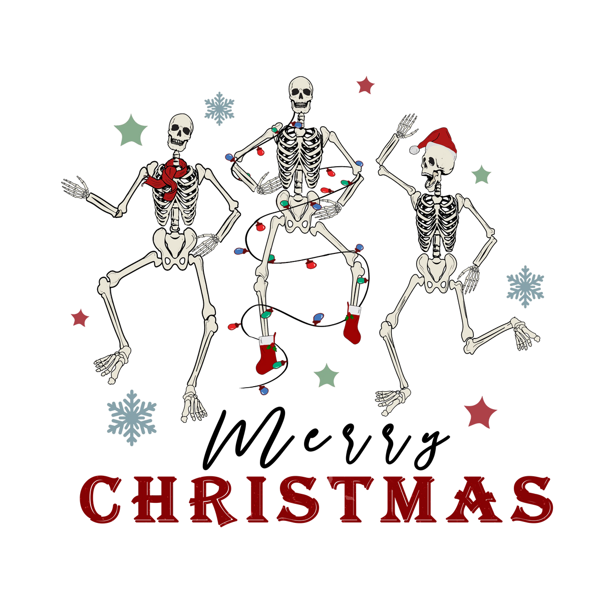 Merry_christmas skeleton (4)  Christmas  Ready To Press Dtf Transfers dtfintexas