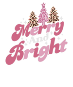 Merry and Brıght cute Chrıstmas Pınk Vıntage Retro Womens  Chrıstmas  holıdays  Ready To Press dtfintexas