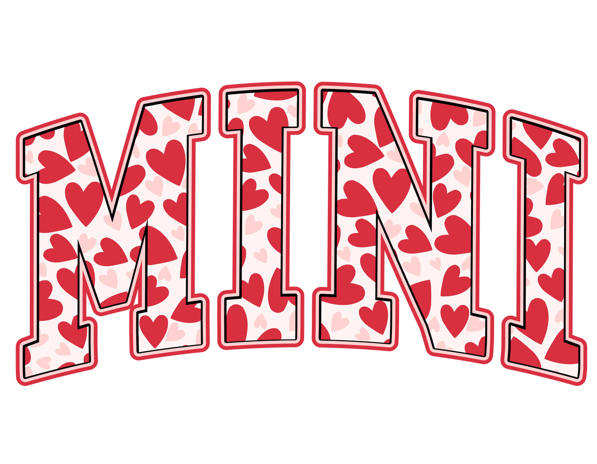Mini Heart New Year's Eve  Holiday Ready To Press Dtf Transfers dtfintexas