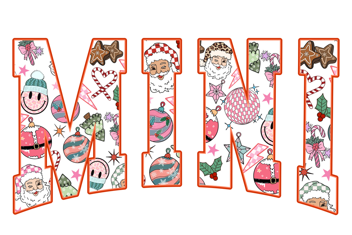MiniXmasVar  New  Year's Eve  Holiday Ready To Press Dtf Transfers dtfintexas