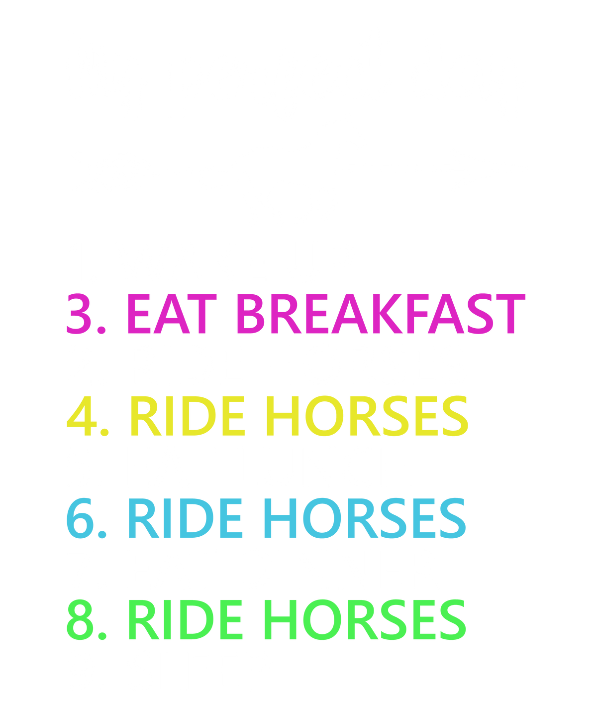 My-Perfect-day     Horses  Animals  Ready To Press  Dtf Transfers dtfintexas