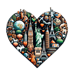 NewYearPixelHeart16  New  Year's Eve  Holiday Ready To Press Dtf Transfers dtfintexas