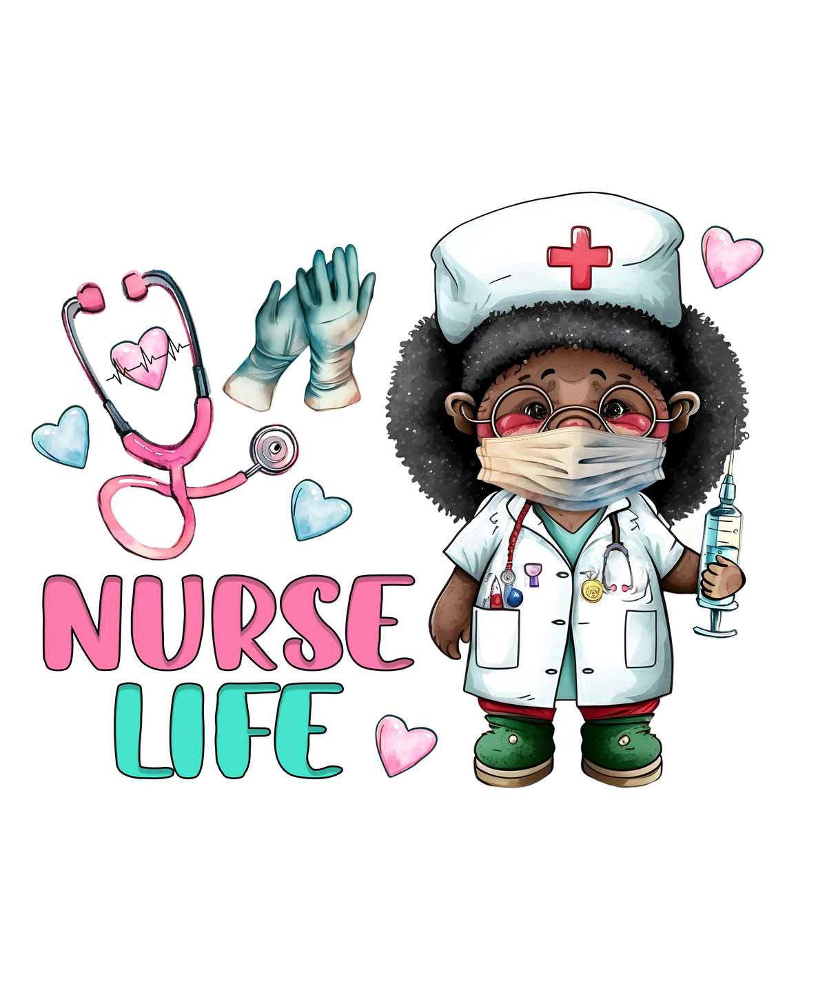 Nurse   (161) Nursing  Military & First Responders  Ready To Press Dtf Transfers dtfintexas