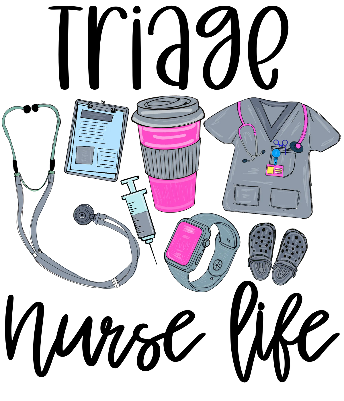 Nurse   (200) Nursing  Military & First Responders  Ready To Press Dtf Transfers dtfintexas