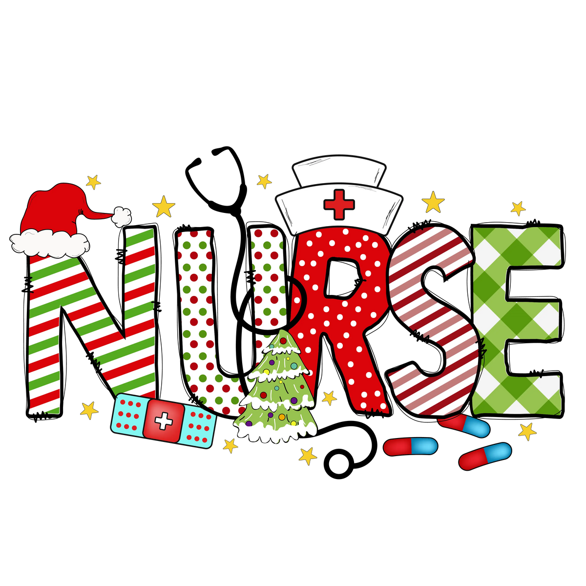 Nurse   (228) Nursing  Military & First Responders  Ready To Press Dtf Transfers dtfintexas