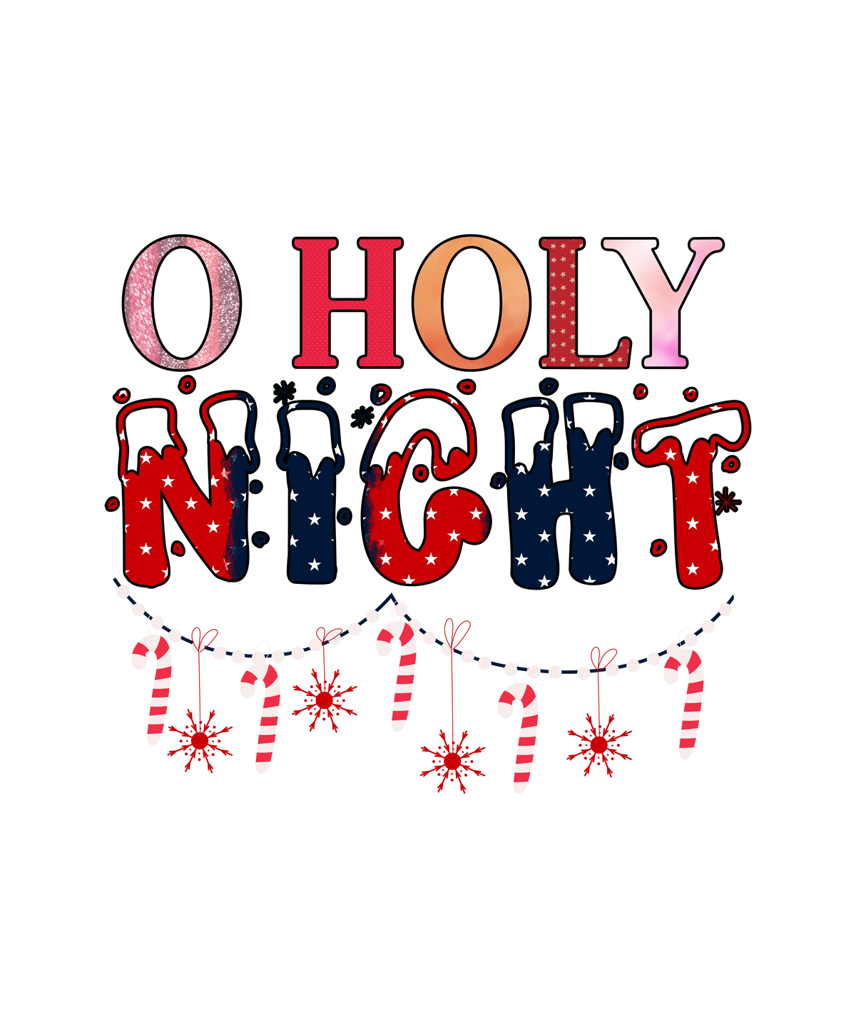 O Holy Night-01 (2)  Christmas Holidays  Ready To Press Dtf Transfers dtfintexas