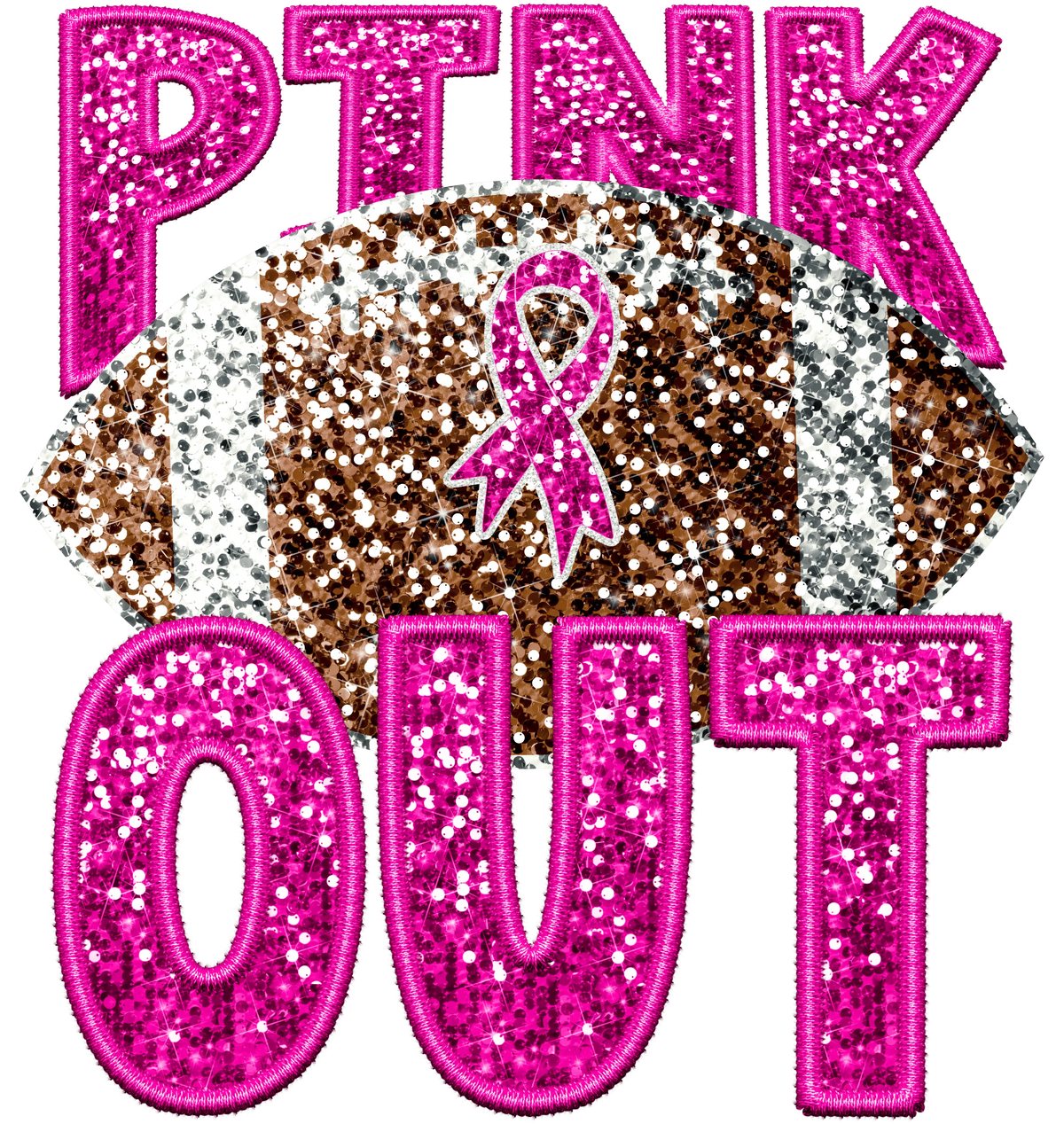 Pınk Out Football Sports Ready To Press Dtf Transfers dtfintexas