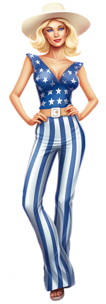 Patriotic Girl (3) Patrıotıc Holıdays Ready To Press Dtf Transfers dtfintexas