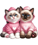 Pink Cats Hoodie 11 Cats Animals Ready To Press  Dtf Transfers dtfintexas