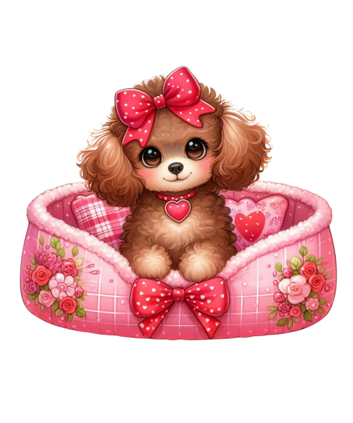Poodle Valentine' s Day  Holiday Ready To Press Dtf Transfers dtfintexas