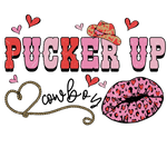 Pucker Up Valentine' s Day  Holiday Ready To Press Dtf Transfers dtfintexas