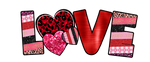 Love  Valentine' s Day  Holiday Ready To Press Dtf Transfers dtfintexas