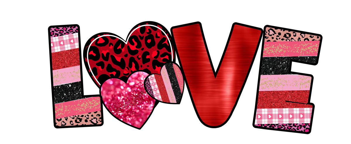 Love  Valentine' s Day  Holiday Ready To Press Dtf Transfers dtfintexas