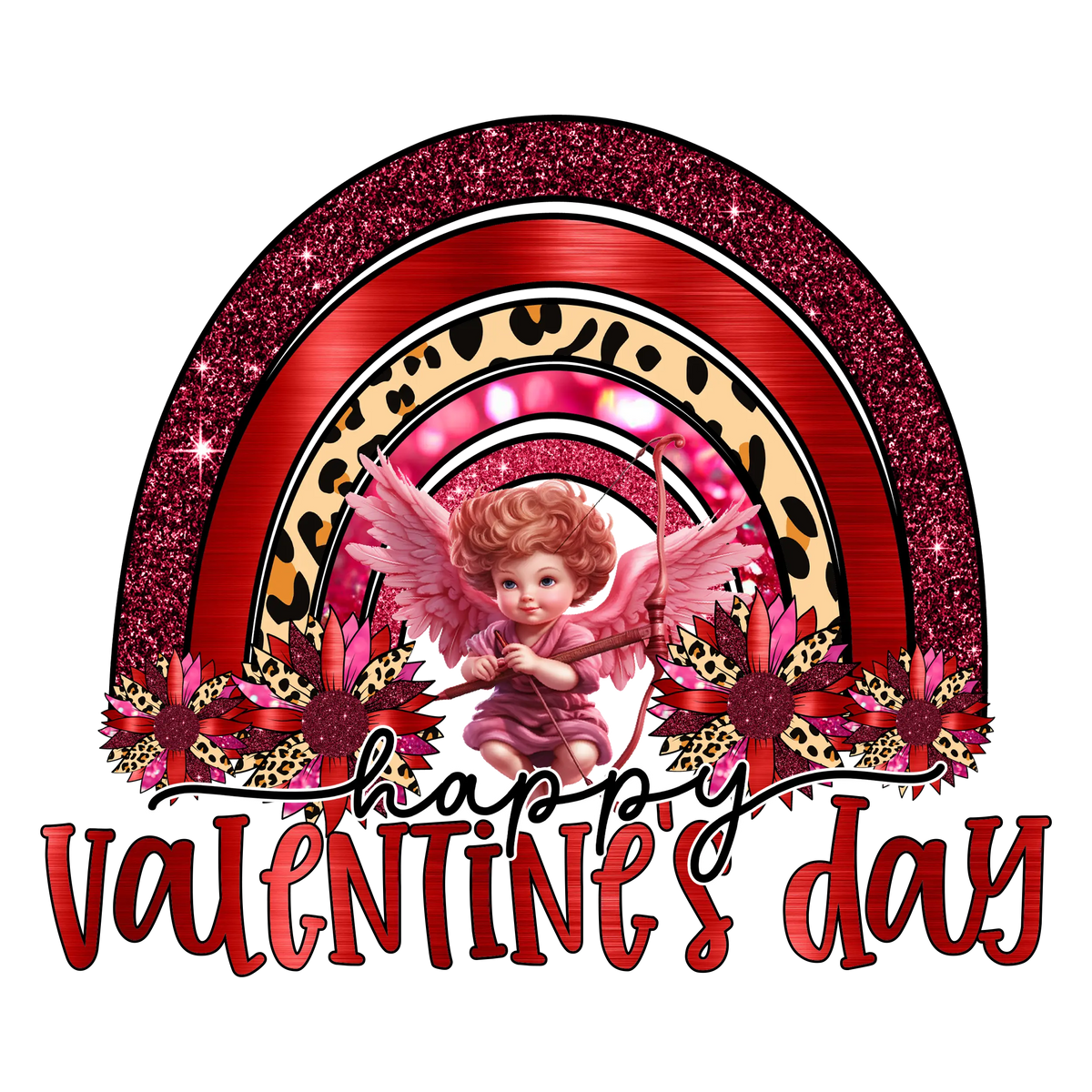 Happy valentines day  Valentine' s Day  Holiday Ready To Press Dtf Transfers dtfintexas